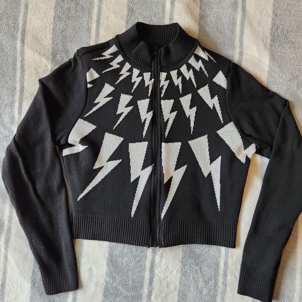 Elhoffer Lightning King Zip Up Cardigan